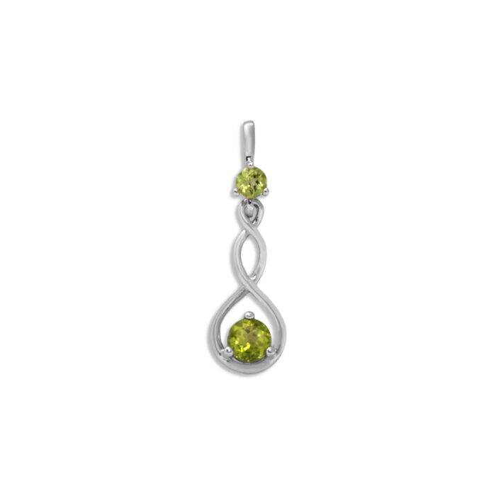 Colgante Plata 1º Ley 925mls Olivina - Imagen 1