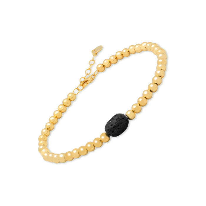 Brazalete Plata 1º Ley 925mls Lava GOLD - Imagen 1