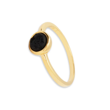 Anillo Plata 1º Ley 925mls Lava GOLD