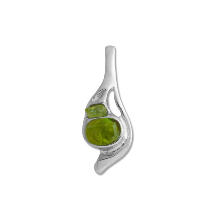 Colgante Plata 1ª Ley 925mls Olivina - Imagen 1