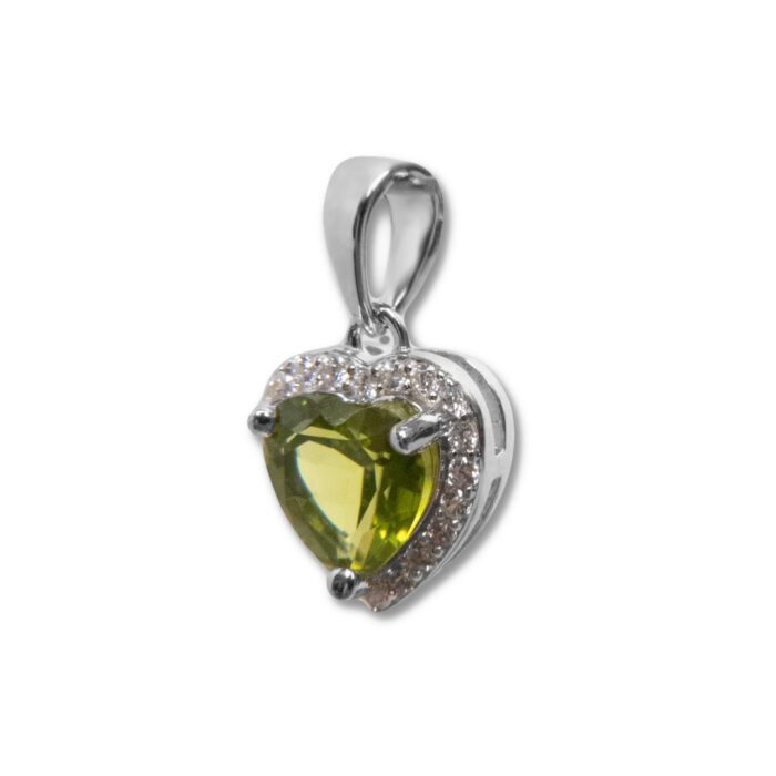 Colgante Plata 1ª Ley 925mls Olivina - Imagen 1