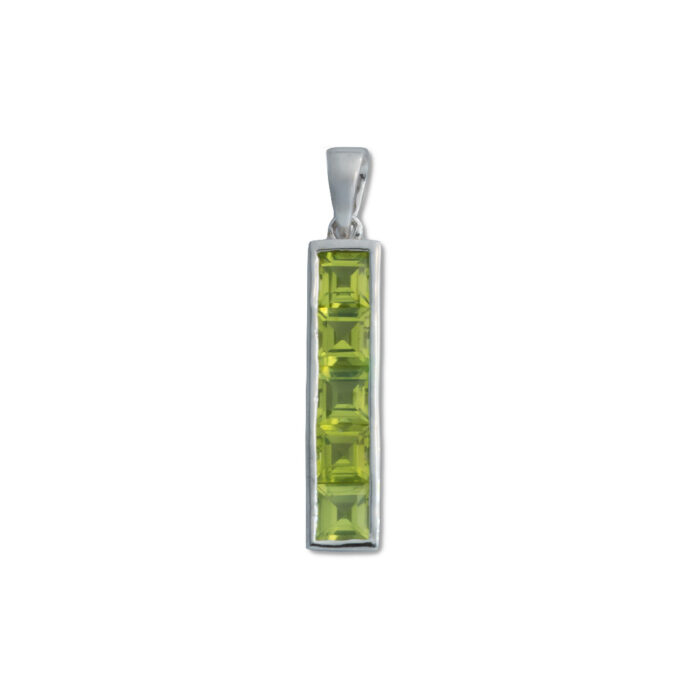 Colgante Plata 1ª Ley 925mls Olivina - Imagen 1