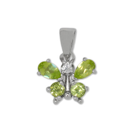Colgante Plata 1ª Ley 925mls Olivina
