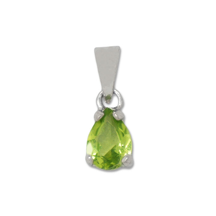 Colgante Plata 1ª Ley 925mls Olivina - Imagen 1