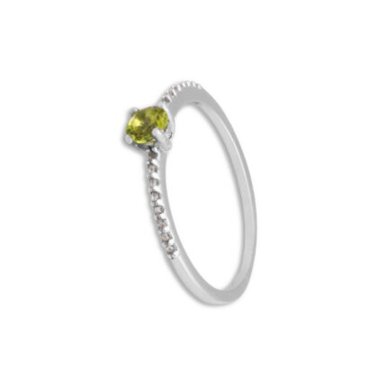 Anillo Plata 1ª Ley 925mls Olivina