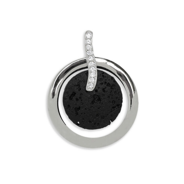 Colgante Plata 1ª Ley 925mls Lava - Imagen 1