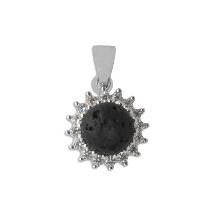 Colgante Plata 1ª Ley 925mls Lava - Imagen 1
