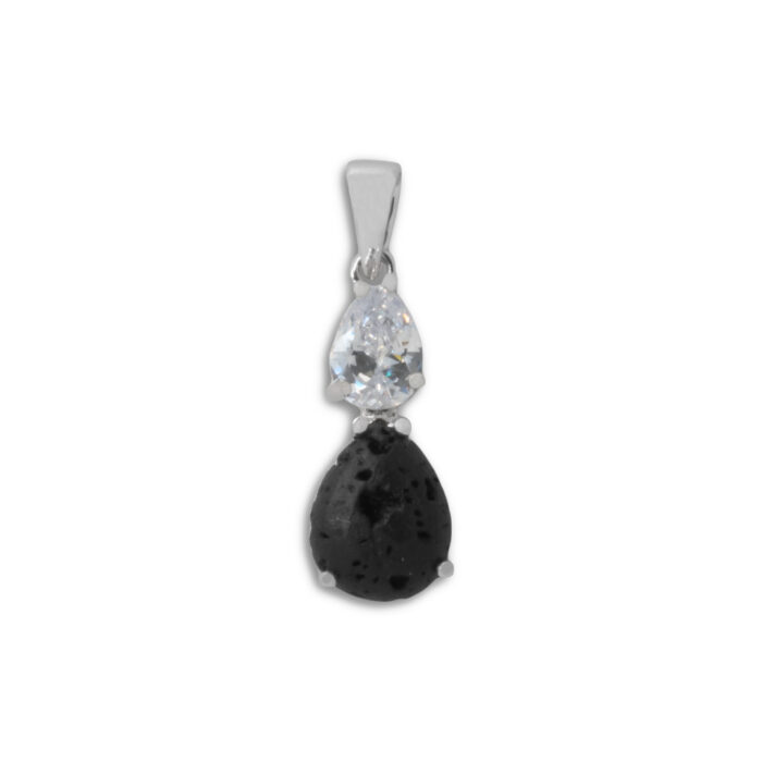 Colgante Plata 1ª Ley 925mls Lava - Imagen 1