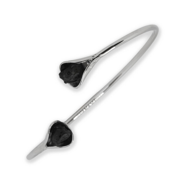 Brazalete Plata 1ª Ley 925mls Lava - Imagen 1