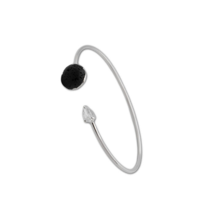 Brazalete Plata 1ª Ley 925mls Lava - Imagen 1