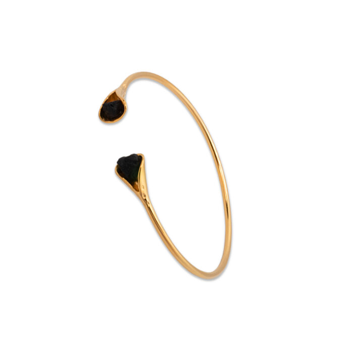 Brazalete Plata Dorada 1ª Ley 925mls Lava Gold - Imagen 1