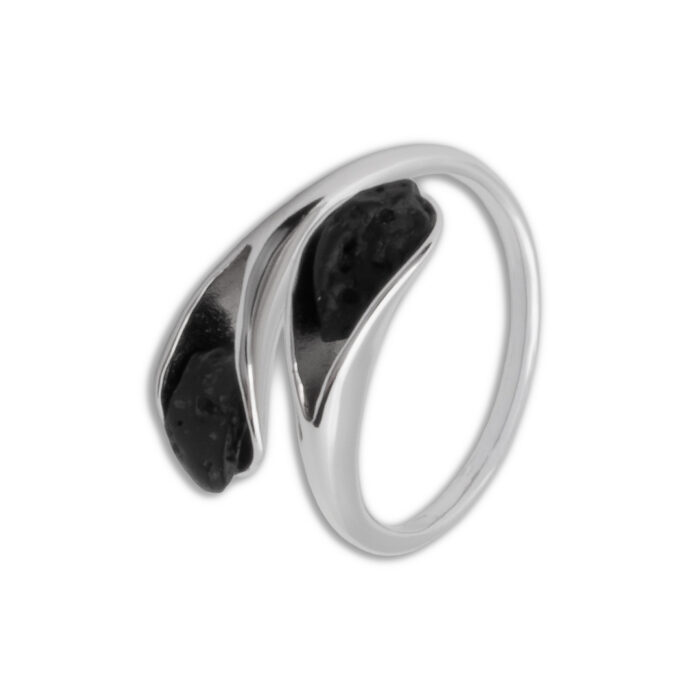 Anillo Plata 1ª Ley 925mls Lava - Imagen 1