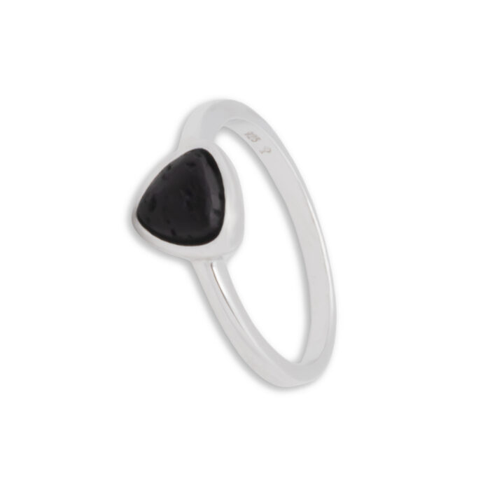 Anillo Plata 1ª Ley 925mls Lava - Imagen 1